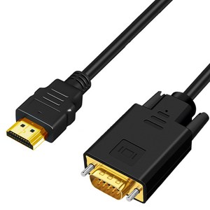 인네트워크 Full HD지원 HDMI to VGA RGB 영상변환 컨버터 케이블 IN-HDR018, 1개, 1.8m