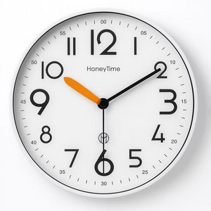 LHWHALE 무소음 큰숫자 무타공 벽시계 거실 인테리어 미니 벽걸이 시계
