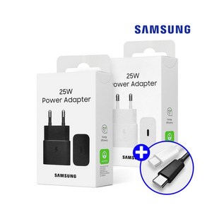 삼성 정품 갤럭시 S24 25W 초고속충전기 C타입 [ 케이블 포함 ] 블랙 검정, (01.) 블랙, 1개